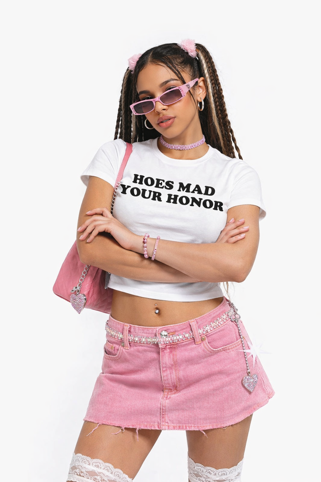 Y2XCLU HOES MAD YOUR HONOR SHIRT